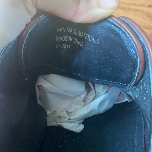 Men's Fabian Couture Monaco Brown Dress Shoes Oxfords Square Toe Lace Up 14M - Picture 10 of 16